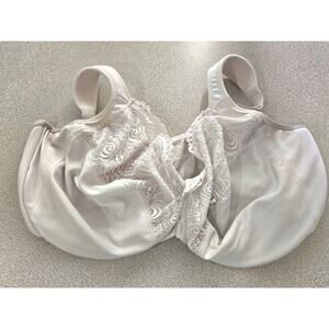 Glamorise White Front Closure WonderWire Bra 44G